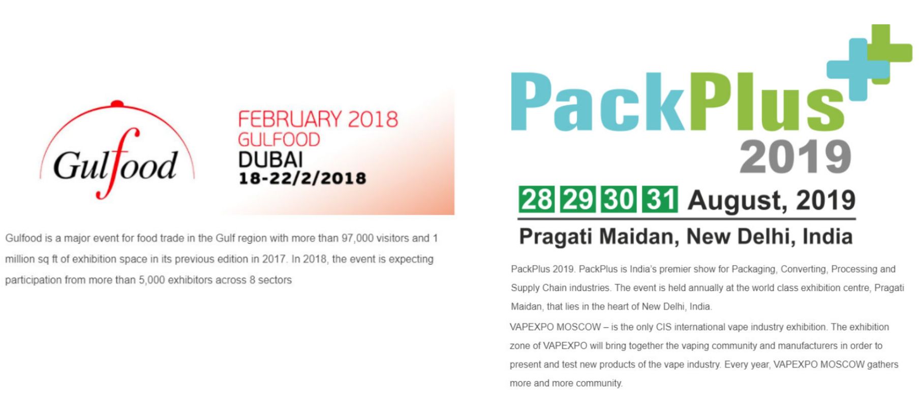 Gulfood Packplus Exhibition